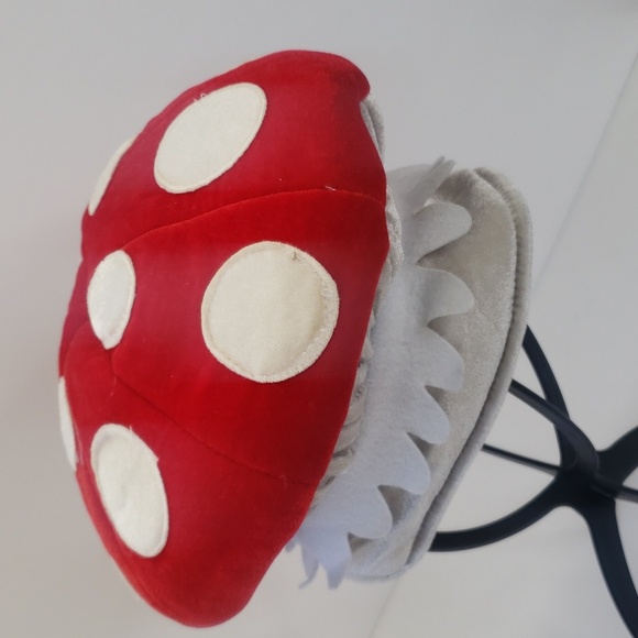 Elope Red Mushroom Hat Puffy Plush Vintage - Picture 5 of 12